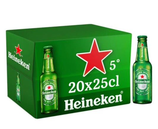 Pack de 20 Heineken 25cl ⭐⭐⭐⭐⭐