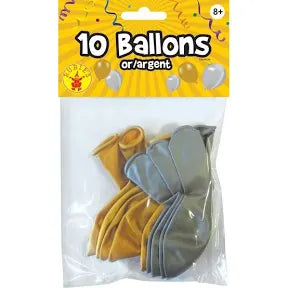 10 ballons pour gaz hilarants